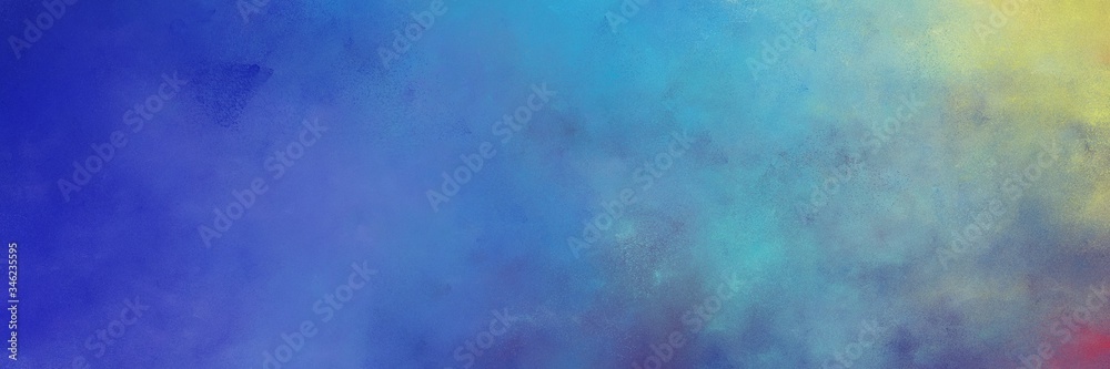 beautiful steel blue, tan and dark slate blue colored vintage abstract painted background with space for text or image. can be used as header or banner