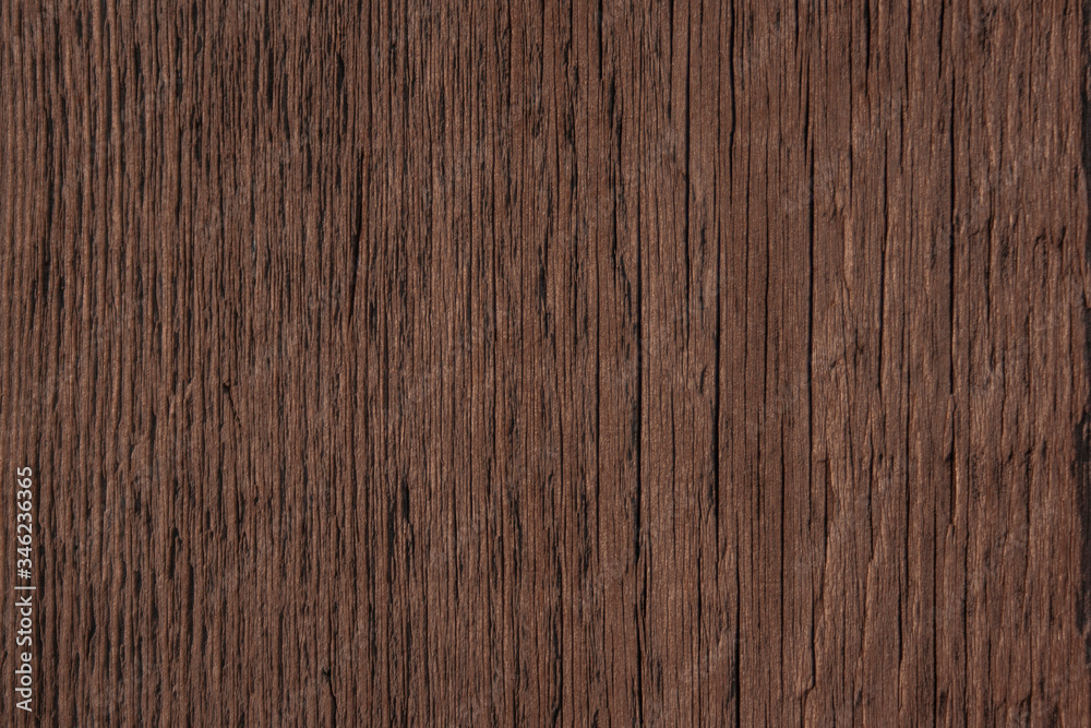 Naklejka premium dark brown wooden texture background