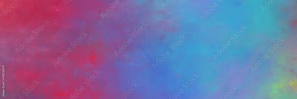 beautiful vintage abstract painted background with light slate gray, steel blue and moderate pink colors and space for text or image. can be used as horizontal header or banner orientation
