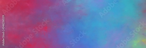 beautiful vintage abstract painted background with light slate gray, steel blue and moderate pink colors and space for text or image. can be used as horizontal header or banner orientation