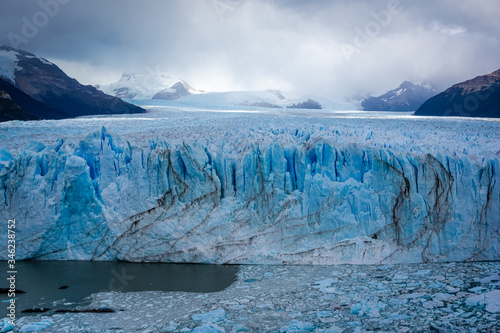 Glacier Perito Moreno national park Los Glaciares. The Argentine Patagonia in Autumn.