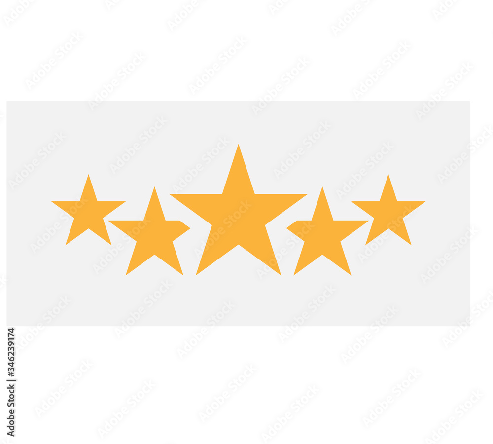 Rating stars vector icon. Five stars customer product rating review flat icon for apps and websites. Star icon vector. Classic rank isolated. Rating stars vector icon. Five stars customer product rating review flat icon for apps and websites. Star icon vector. Classic rank isolated.