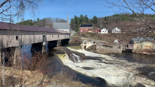 Covered Bridge in Bath New Hampshire photo