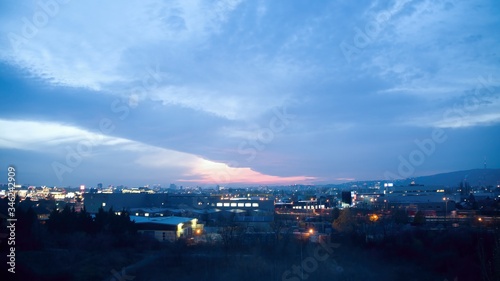 Photography Beautiful sunset in the Bratislava