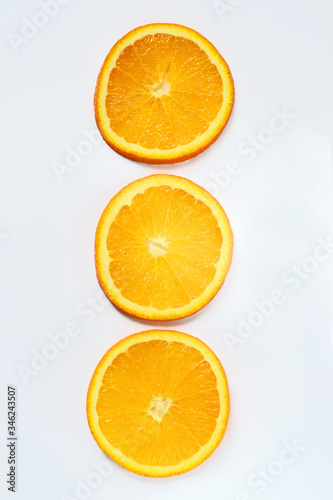 Fototapeta Naklejka Na Ścianę i Meble -  orange slice isolated on white background