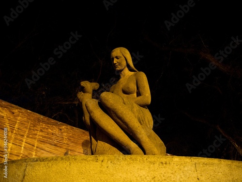 Statue of women in the Bratislava photo