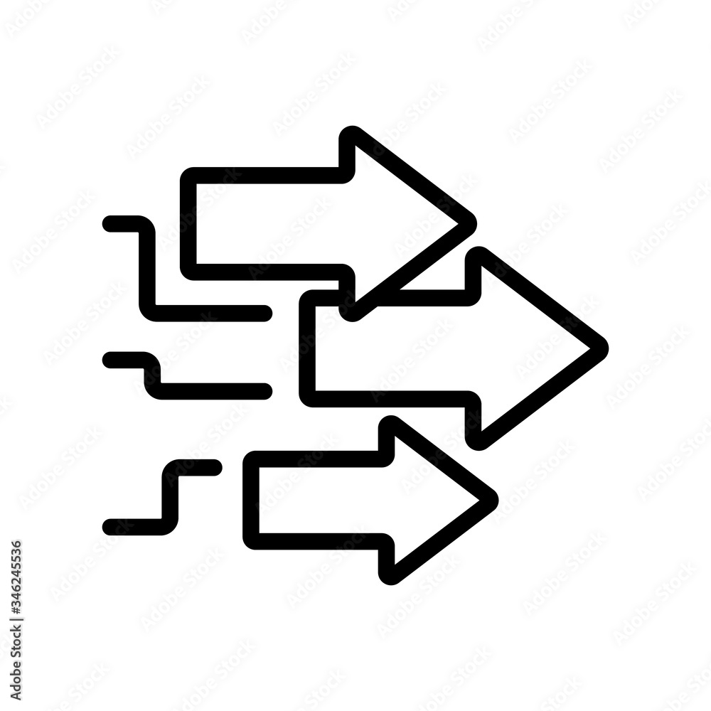 arrow indicators analysis icon vector. arrow indicators analysis sign. isolated contour symbol illustration arrow indicators analysis icon vector. arrow indicators analysis sign. isolated contour symbol illustration