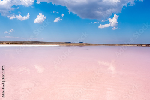 Beautiful Kayash salt lake Opuk Kerch Crimea photo