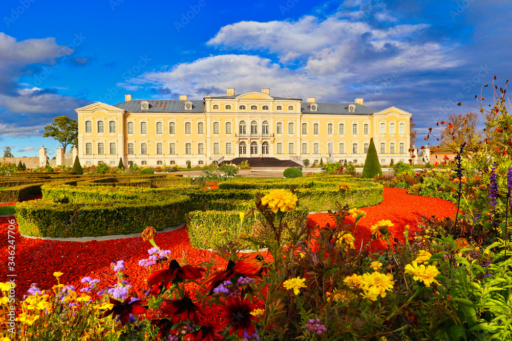 The Rundale Palace, Rundāles Pils,  Zemgale, Latvia, Europe