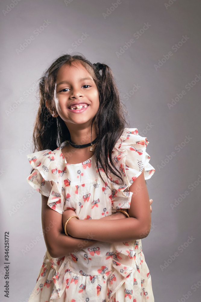 Indian Toddler Girl Adorable Smiling Indian Toddler Girl Adorable Smiling