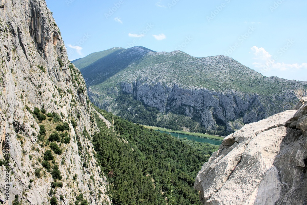 Obraz premium Cetina river , Omis, Croatia