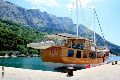 lovely boat, Omis, Croatia