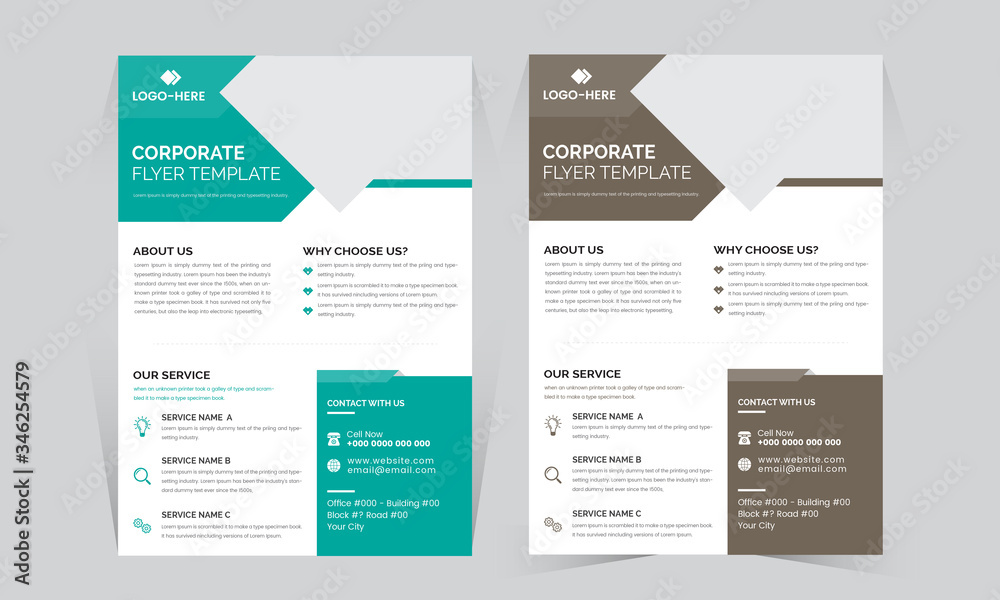 Creative Corporate Flyer Design Set