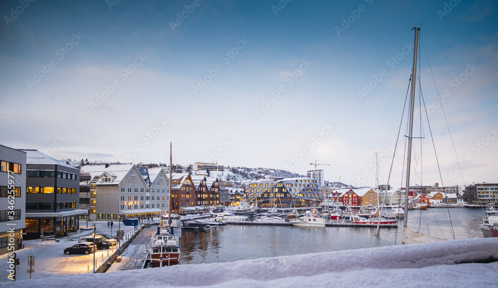 Port de Tromso, Norvège