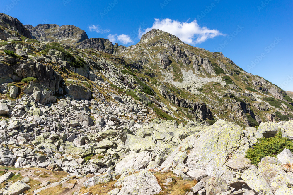 Landscape from hiking trail for Malyovitsa peak, Rila Mountain Landscape from hiking trail for Malyovitsa peak, Rila Mountain