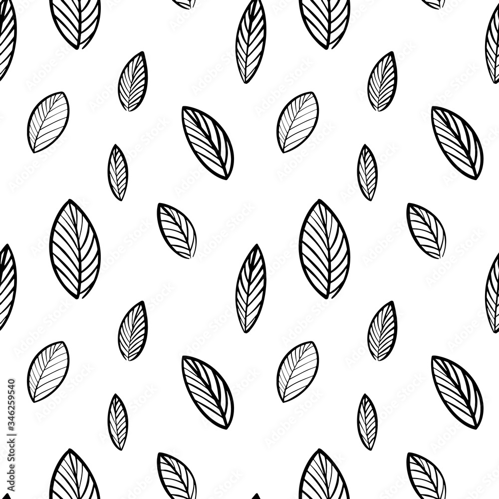 seamless Botanical leaf pattern on a blue background. Beautiful Botanical illustration of leaves.Digital Botanical illustration. Design for textiles, postcards, web seamless Botanical leaf pattern on a blue background. Beautiful Botanical illustration of leaves.Digital Botanical illustration. Design for textiles, postcards, web