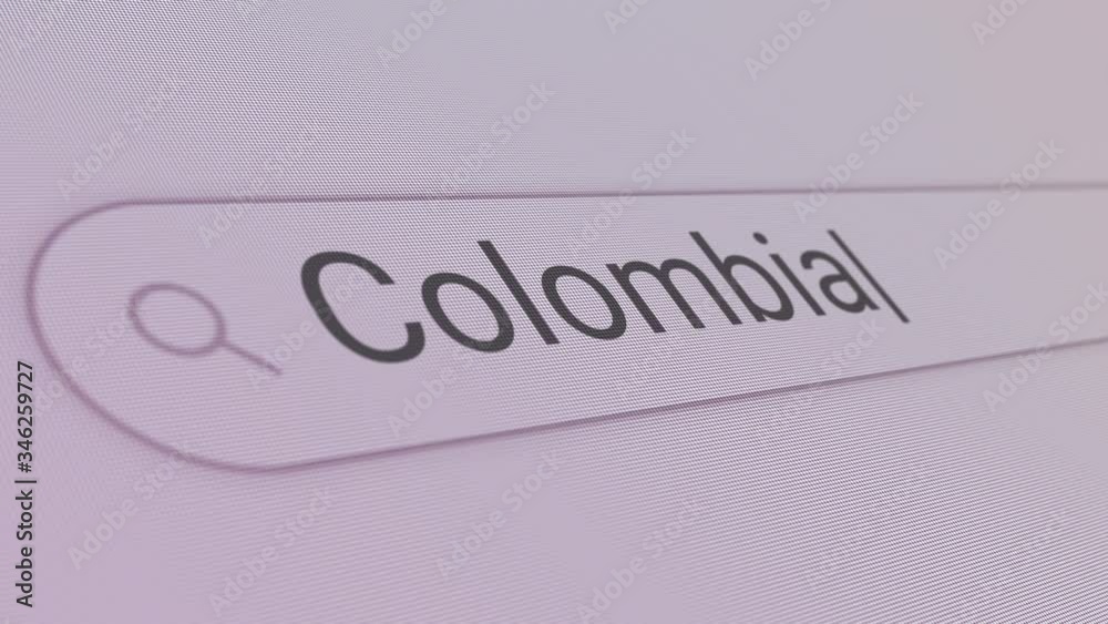 Colombia Search Bar Close Up Single Line Typing Text Box Layout Web Database Browser Engine Concept Colombia Search Bar Close Up Single Line Typing Text Box Layout Web Database Browser Engine Concept