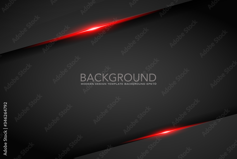Abstract Metallic modern Red black frame design innovation concept layout background.
