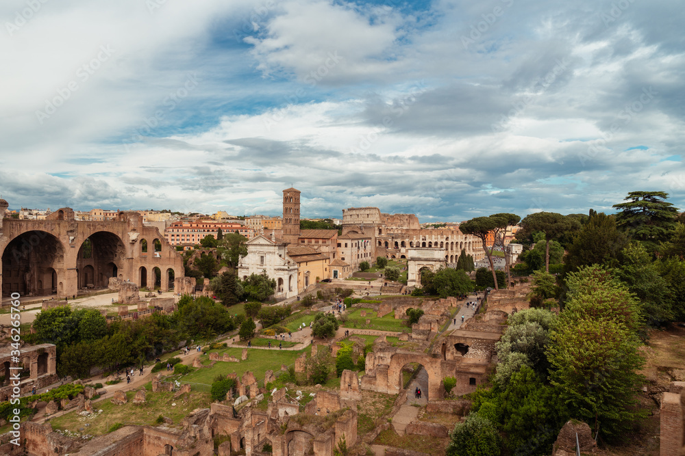 Rome ruins landscape sky