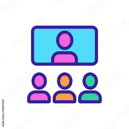 workshop wiretap icon vector. workshop wiretap sign. color symbol illustration