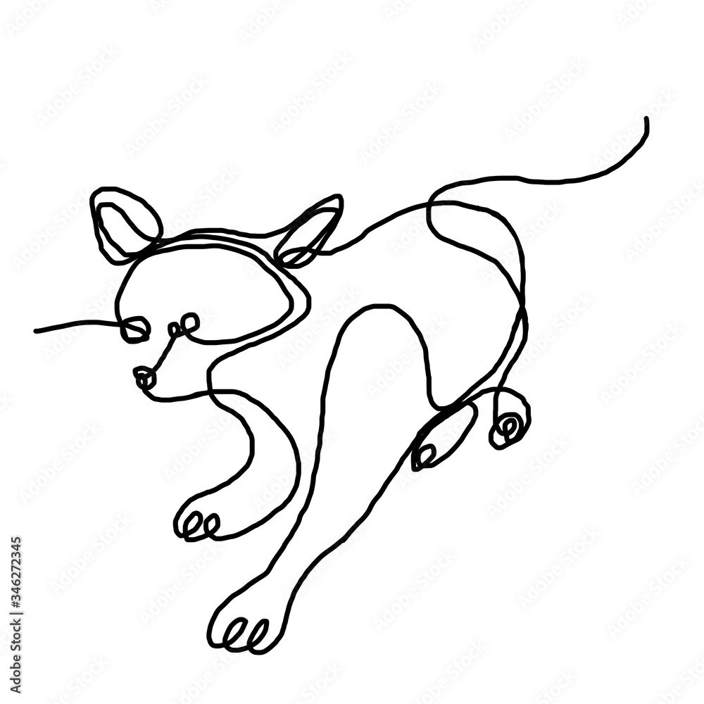 Continuous One Line Drawing Cat Continuous One Line Drawing Cat