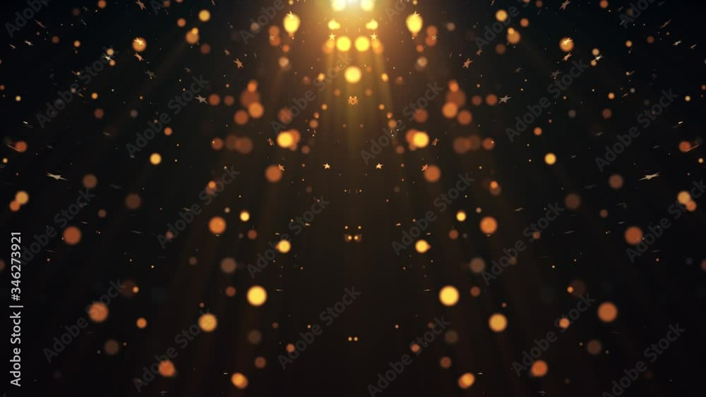 Curtain Gold Particle looping seamless overlay Curtain Gold Particle looping seamless overlay