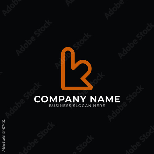 K minimal luxury logo design template | Minimal Letter K logo design mark
