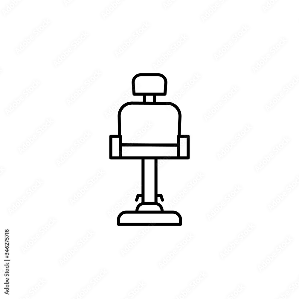 chair line illustration icon on white background chair line illustration icon on white background