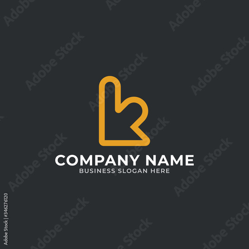 K minimal luxury logo design template | Minimal Letter K logo design mark