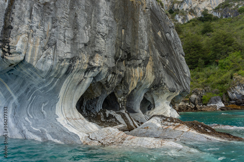 Marble Cathedral at Chelenko Lake, Chelenko is a word that means lake of the tempests. This like is part of Chile and Argentina, it is the biggest lake in Chile and the second in Southamerica.