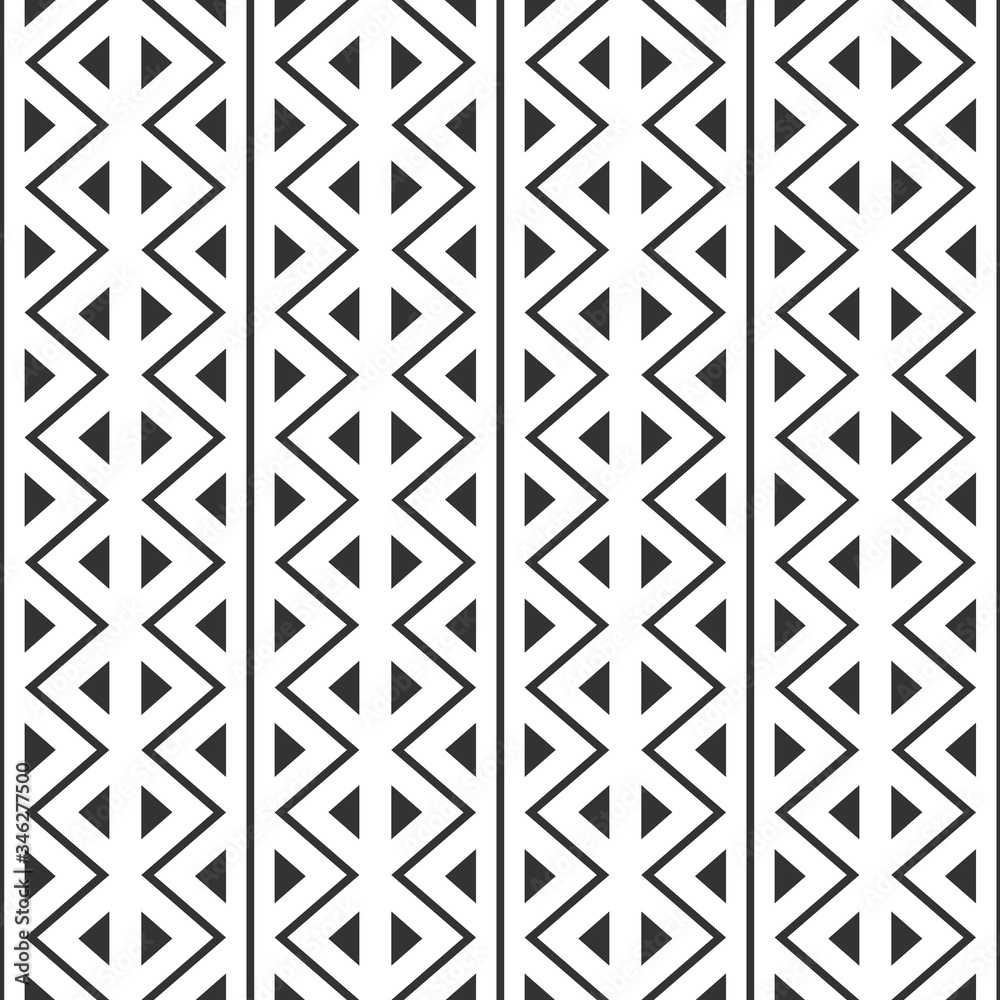 Geometric seamless pattern. Abstract repeating background. Black and white. Vector illustration. Geometric seamless pattern. Abstract repeating background. Black and white. Vector illustration.