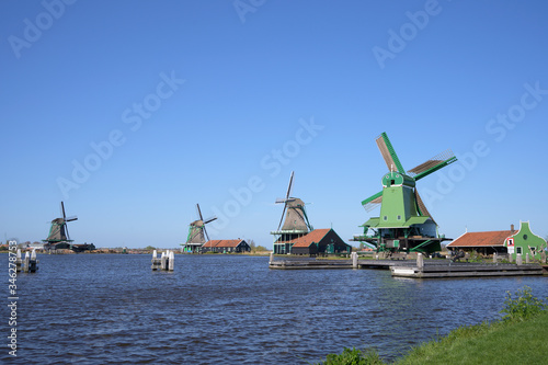 Dutch windmills on the Zaanse Schans © Barbara