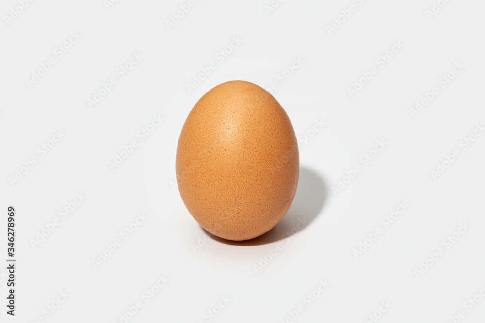 Chicken brown egg isolated on white background Chicken brown egg isolated on white background
