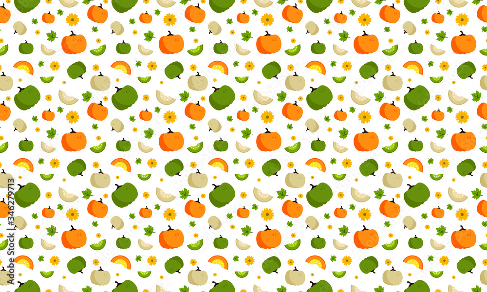 Various Fruits Minimalist Seamless Pattern Fruit Background, Wrapping Paper, Printable Textile, Colorful Wallpaper