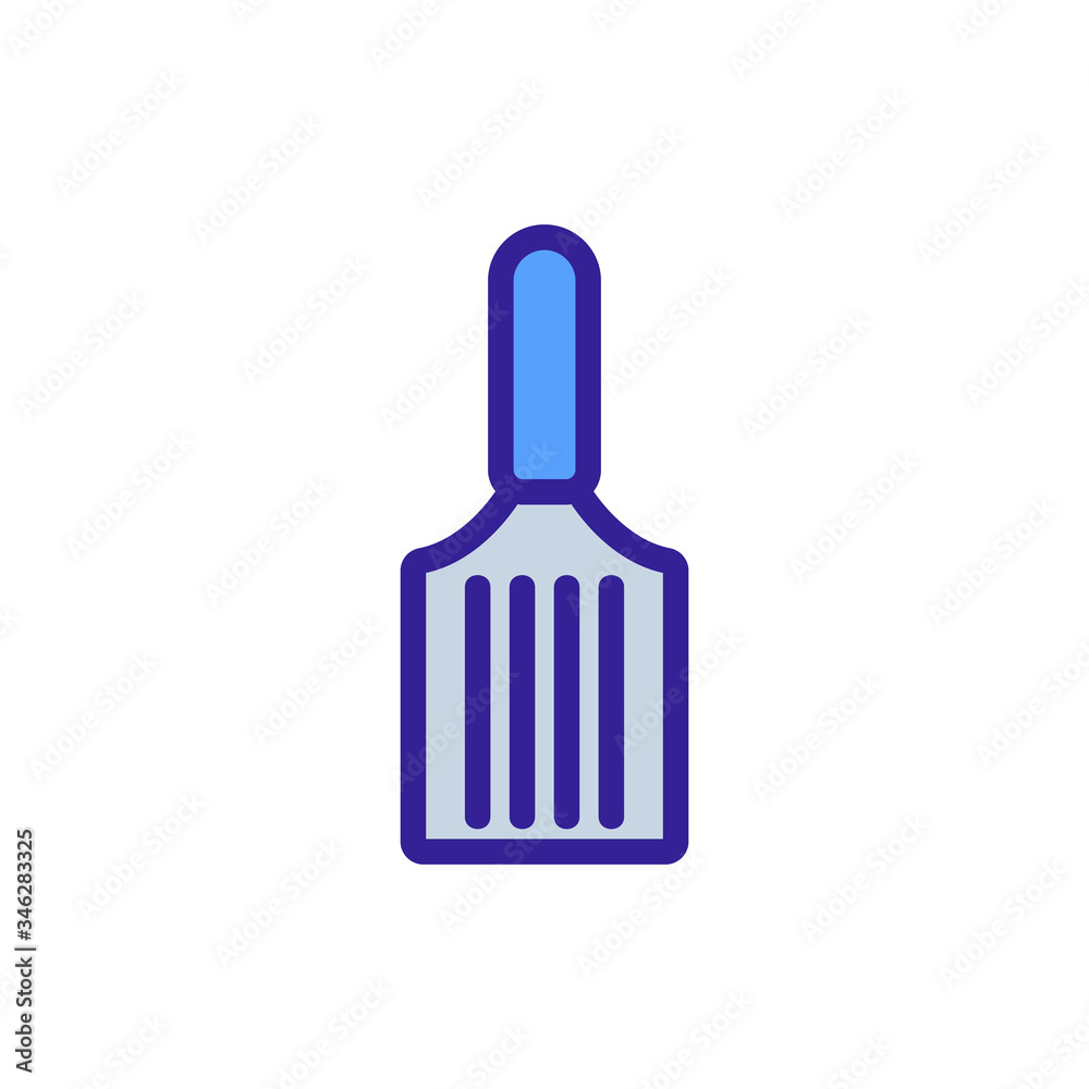 metal kitchen spatula top view icon vector. metal kitchen spatula top view sign. color symbol illustration metal kitchen spatula top view icon vector. metal kitchen spatula top view sign. color symbol illustration