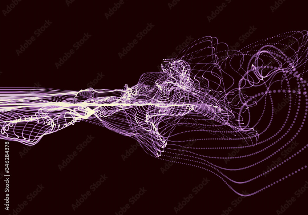 Technology modern dynamic plasma energy futuristic virtual technology background,  digitally generated image. 3D illustration