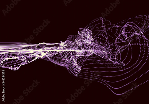 Technology modern dynamic plasma energy futuristic virtual technology background, digitally generated image. 3D illustration
