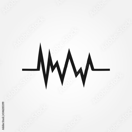 Heart line, medical, hearbeat line. Medicine vector illustration