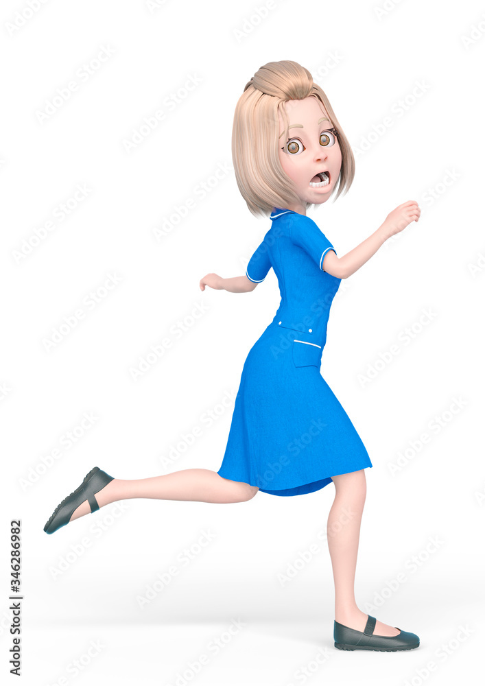 blond nurse cartoon is running late blond nurse cartoon is running late