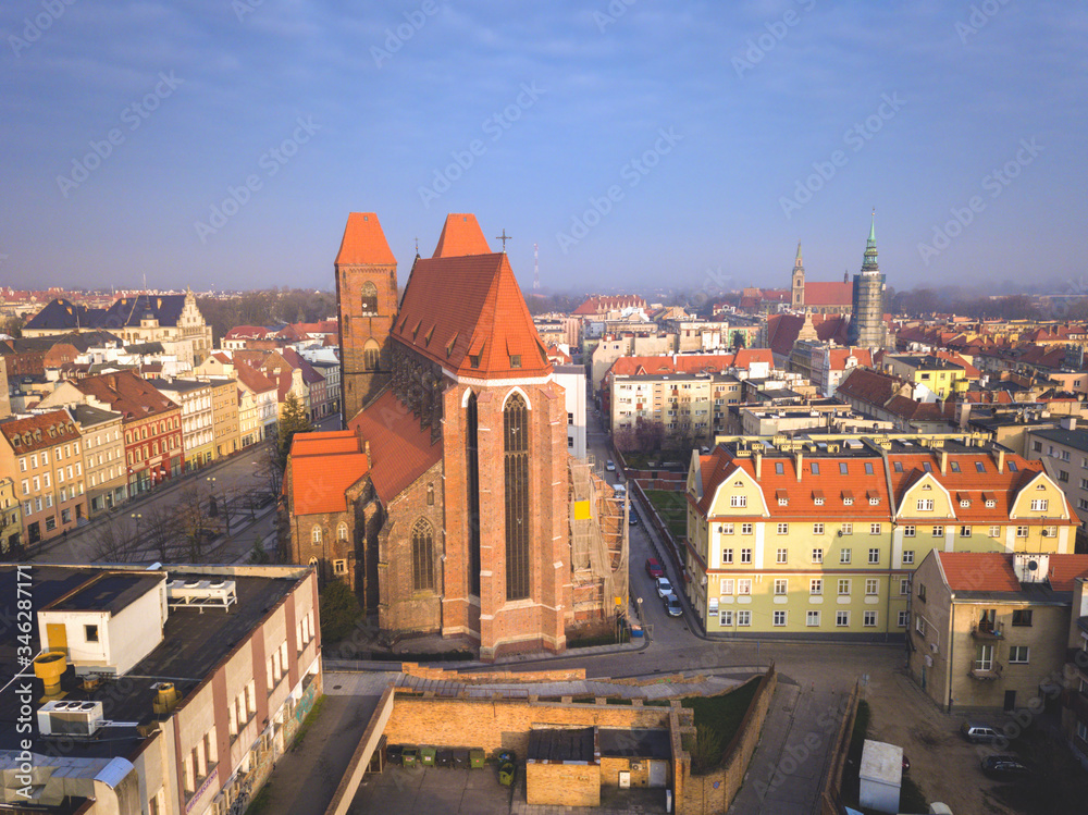 Obraz premium Architecture of Gdansk at night