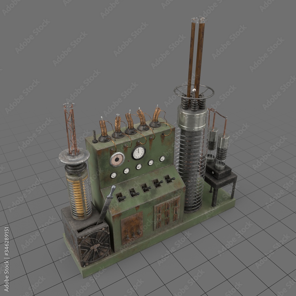 Static electrical influence machine Stock 3D asset | Adobe Stock