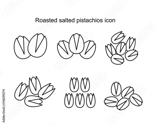 Roasted salted pistachios icon