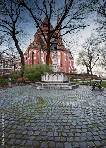 Szilagyi Dezso protestant temple in Budapest, Hungary