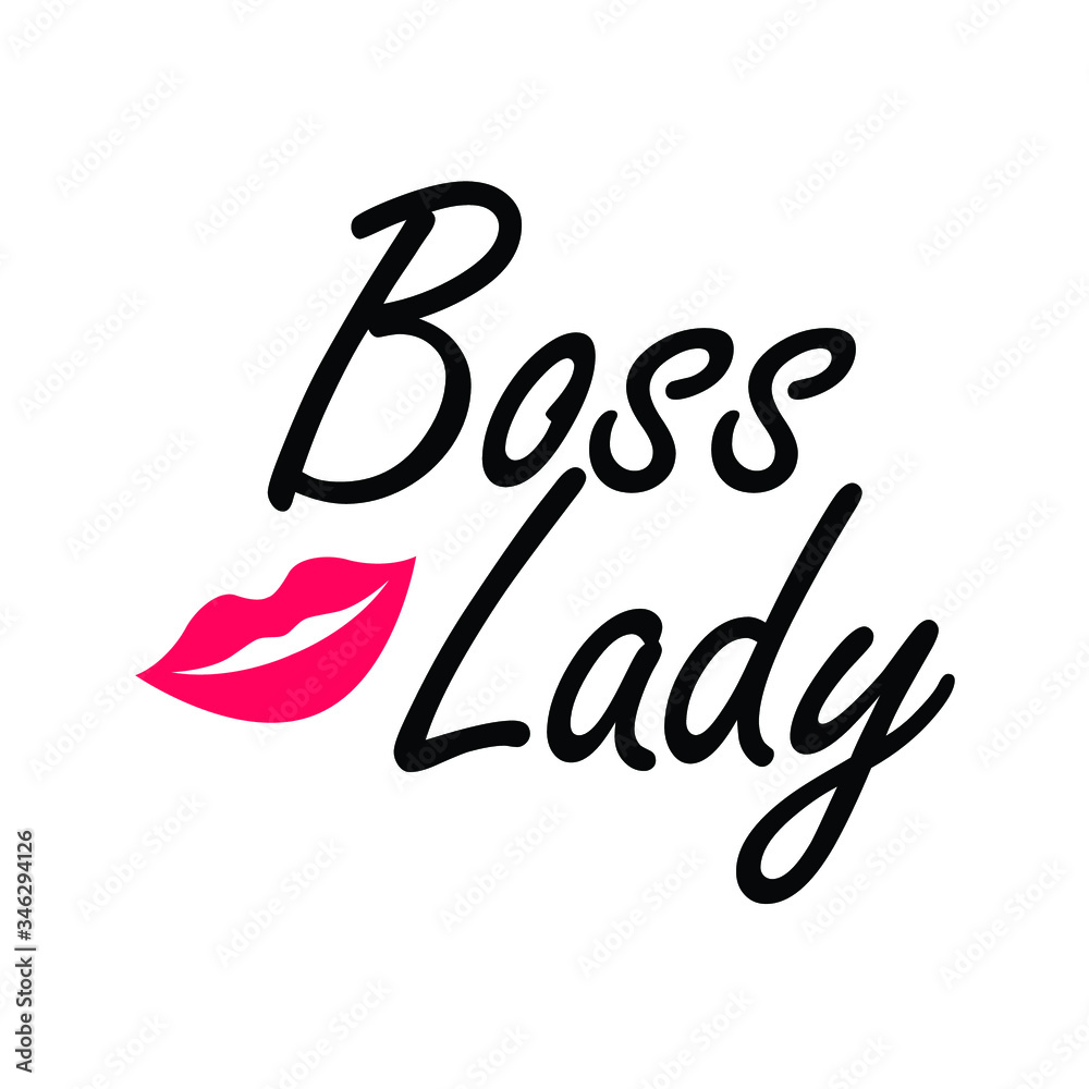 Boss lady Typography Vector Design Boss lady Typography Vector Design