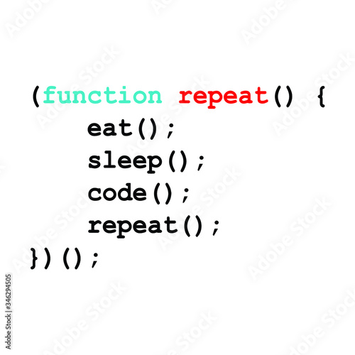 Eat Sleep Code Repeat Typography Vector Design For Print On T-shirt Poster Banners Wallpaper
