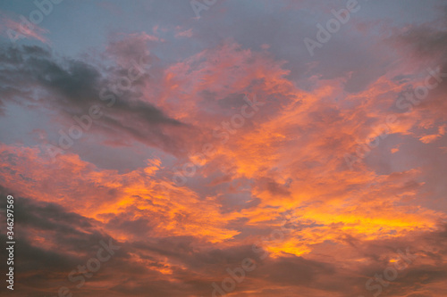 Malaysia, 6 May 2020 - Beautiful sky with cloud before sunset © anwar