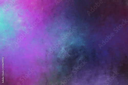 beautiful vintage abstract painted background with dark slate blue, very dark violet and medium orchid colors. can be used as poster or background