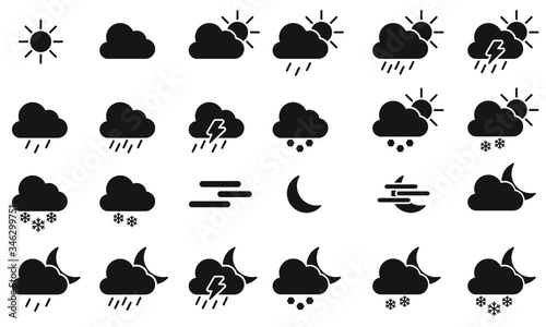 Weather icon set for web and application