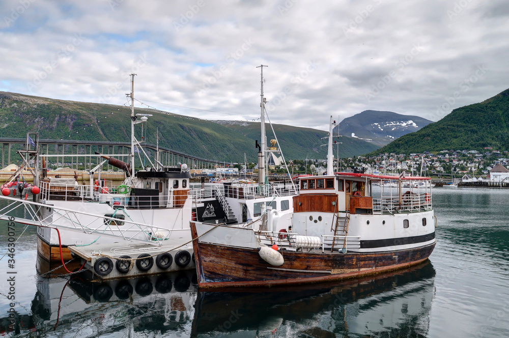 Fototapeta premium Tromso, cercle polaire arctique en Norvège