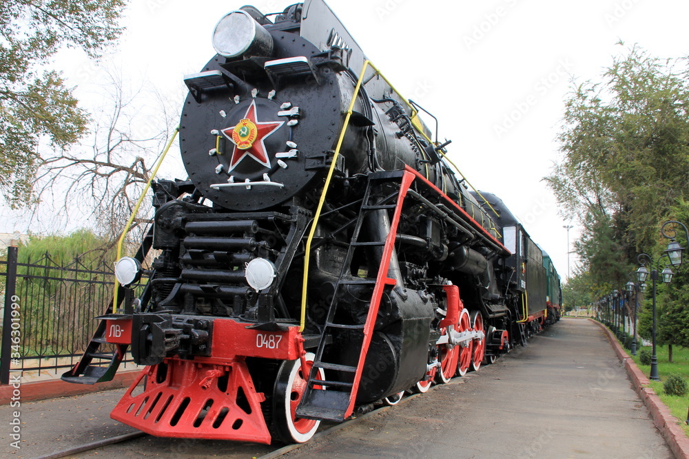 Obraz premium タシケントの鉄道博物館